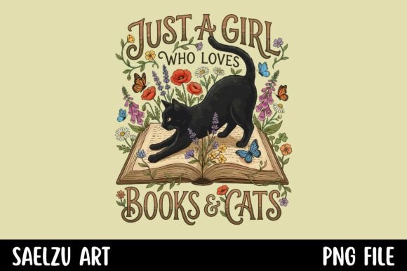 A Literary Escape: The Charm of the Book Lover's Cat Design