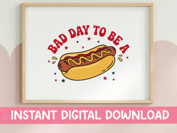 Bad Day to Be a Hot Dog Print: A Summer Vibe for Your Brand