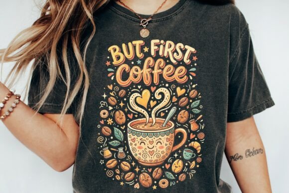 But First Coffee Cute Kawaii Design: A Barista for Your Brand