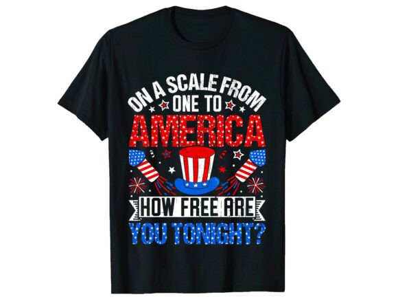 Celebrate Independence Day: Free America 4th of July T-Shirt