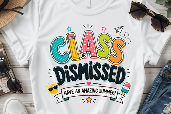 Celebrate the End of Year with the Class Dismissed PNG Design