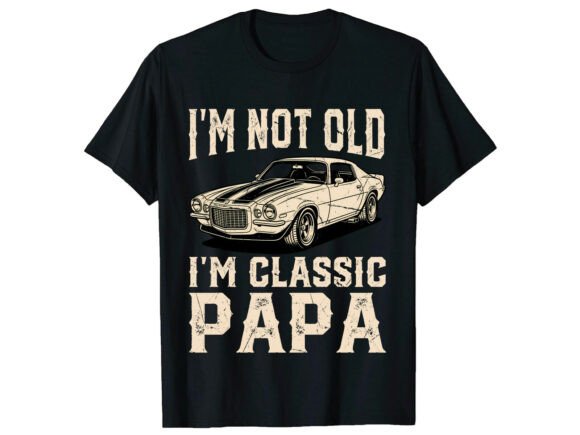 Classic Papa Car Father's Day T-Shirt: A Design That Drives Home the Message