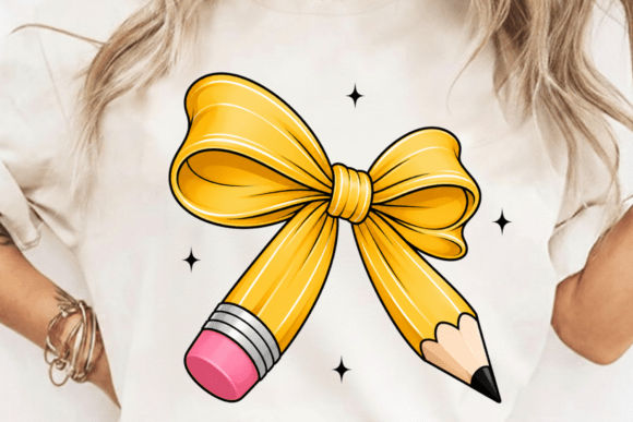 Coquette Pencil Bow Teacher PNG: A Designer's Guide