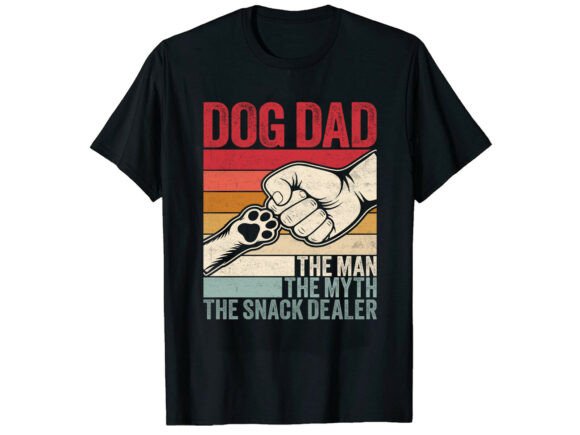Dog Dad Snack Dealer T-Shirt: A Modern Design for Every Father Figure