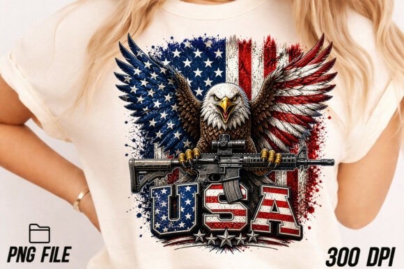 Eagle USA Flag Patriotic 4th of July PNG: Beyond the Clipart