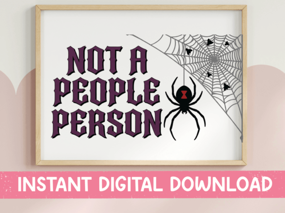 Not a People Person Spider SVG: The Ultimate Design for Introverts